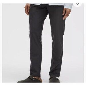 Lululemon Commission Pants Men’s 38 Dark Gray Active Golf Chinos Slim LM5711S